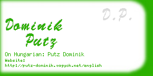 dominik putz business card